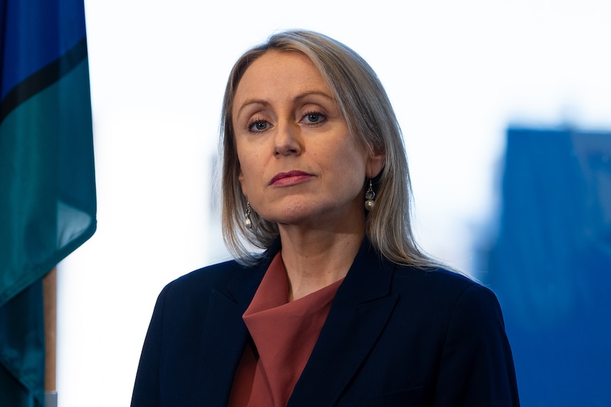 NSW Women's Safety Commissioner Hannah Tonkin, wearing a dark blazer.