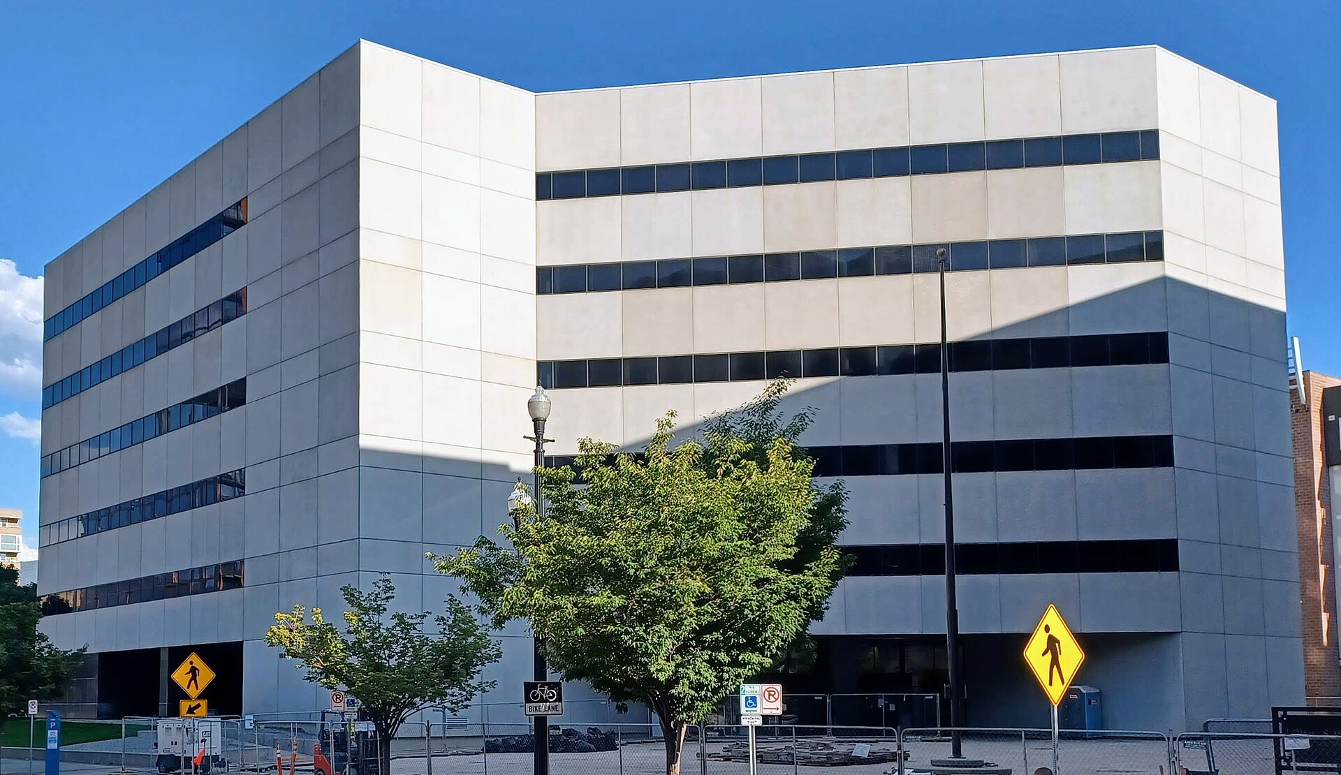 The Heber M. Wells Building in Salt Lake City, a pale multi-storey office block that houses the Utah Division of Professional Licensing